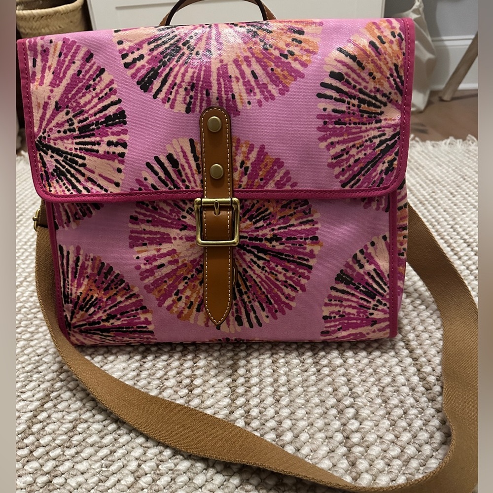 Cute Fossil Pink Patterned messenger style  Bag